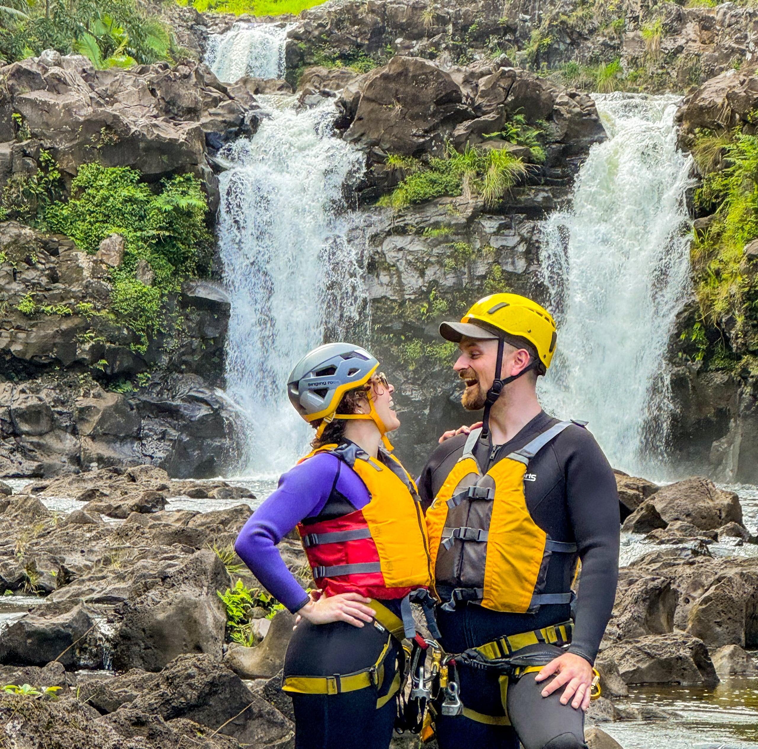 Umauma Triple-Tier Waterfall Rappel and River Tour